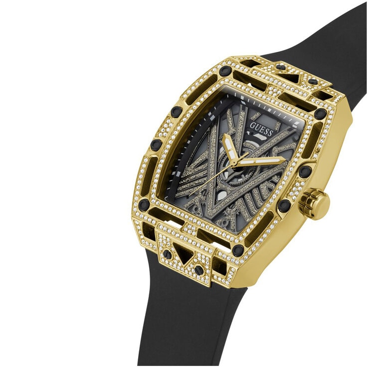 GUESS Legend Black Gold Tone Analogue Men's Watch GW0564G1