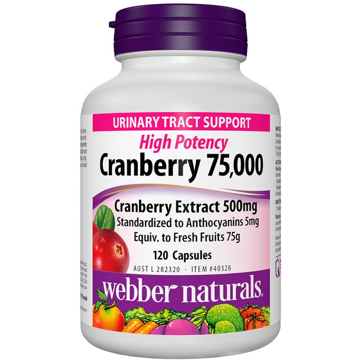 Webber Naturals Cranberry Extract 500mg 120 caps Costco Australia