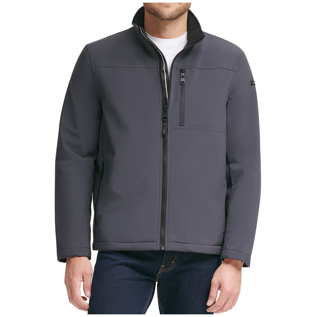 Calvin Klein Men's Lightweight Softshell Jacket Iron