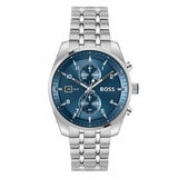 BOSS Skytraveller Stainless Steel Blue Dial Men's Watch 1514216