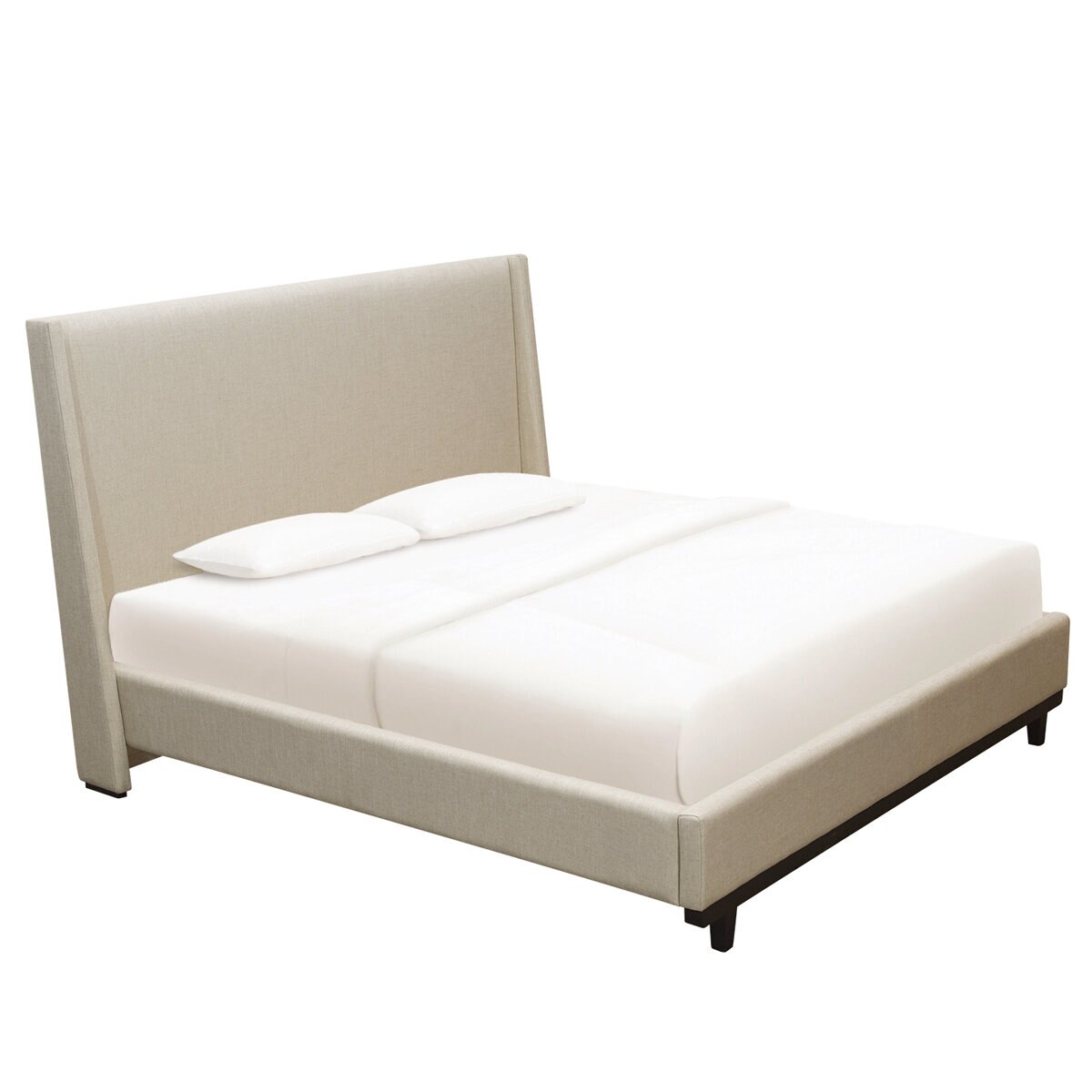 Moran Aristocrat King Bedhead with Encasement and Slatted Base Husk Barley