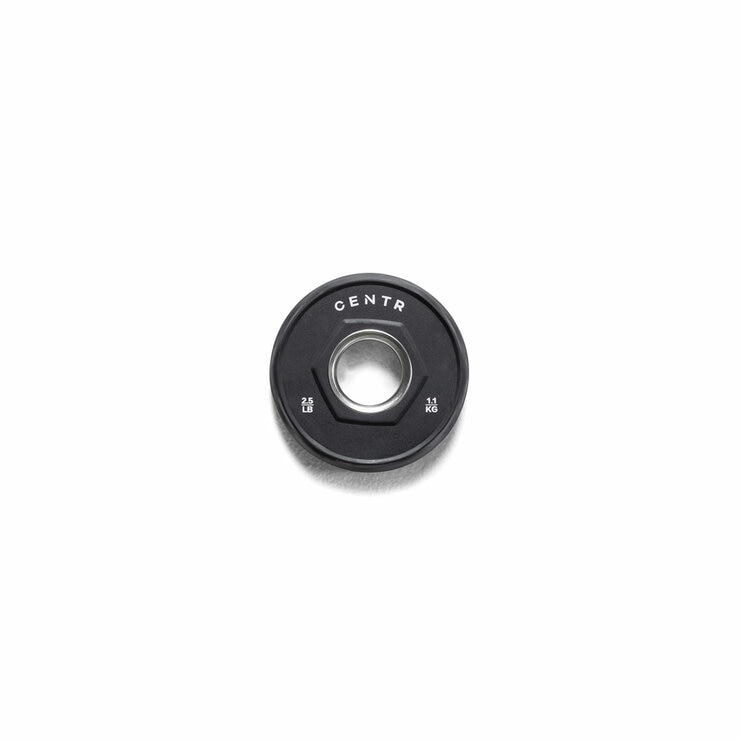 Centr 136kg Rubber Olympic Weight Set With Bar