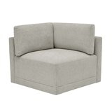 Thomasville 6PC Fabric Modular Sectional with Ottoman Light Grey