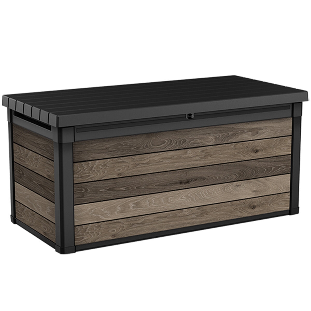 Keter Signature 570L Storage Box Walnut Look Keter Signature 570L Storage Box Walnut Look