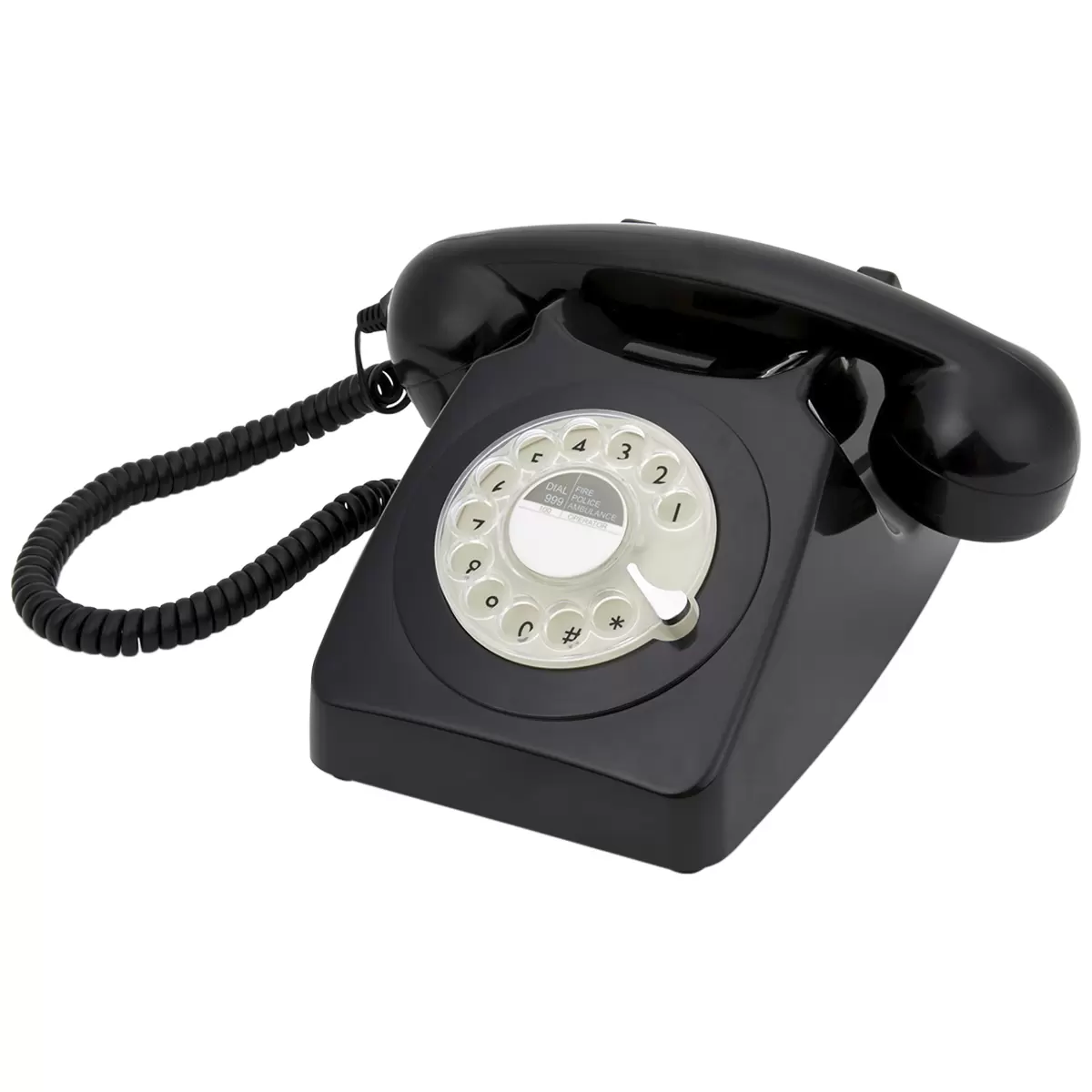 GPO 746 Rotary Telephone Black