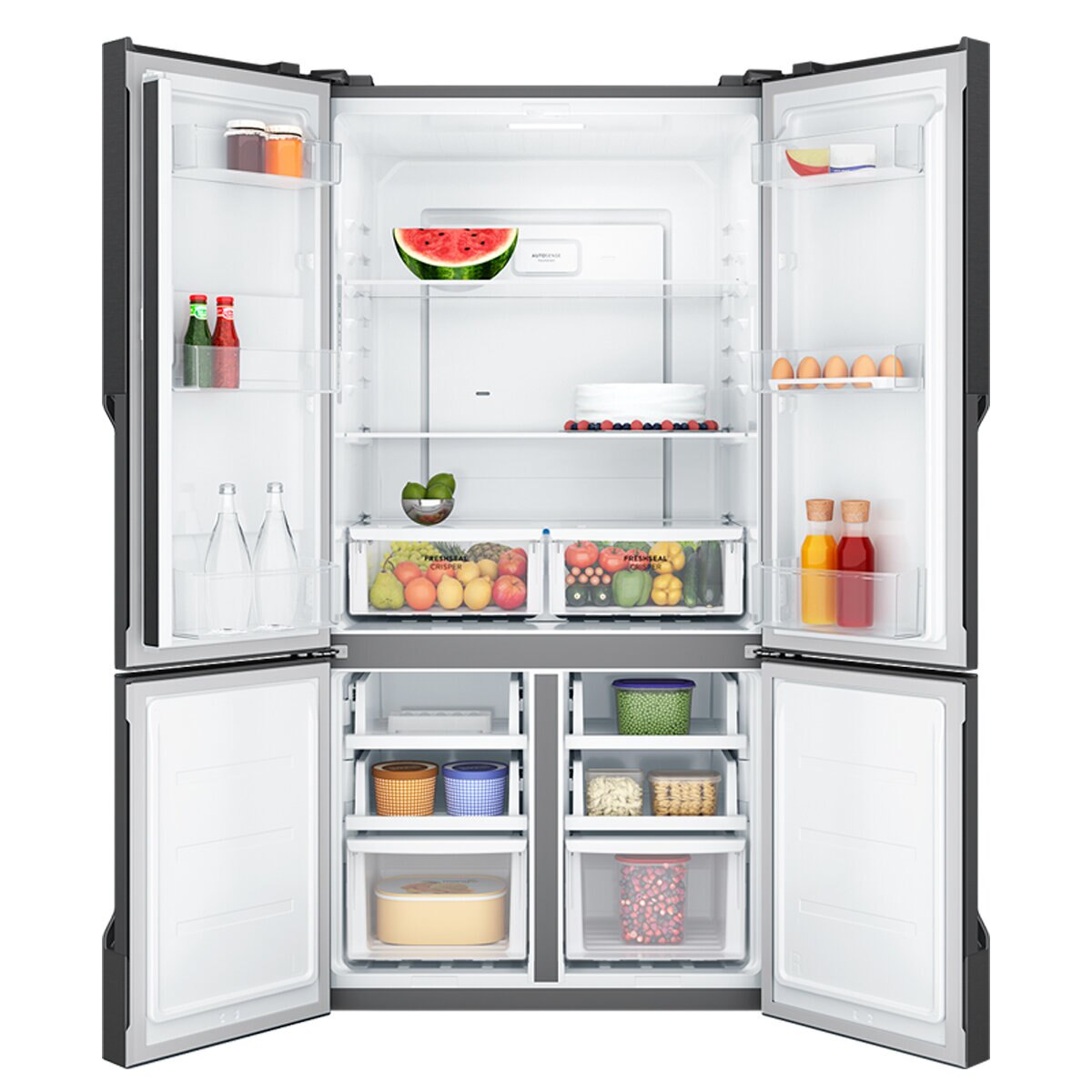 Westinghouse 564L French Quad Door Fridge Matte Black WQE5700BD Westinghouse 564L French Quad Door Fridge Matte Black WQE5700BD