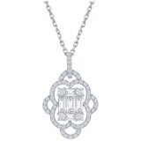 18KT White Gold 1.60ctw Diamond Fashion Pendant