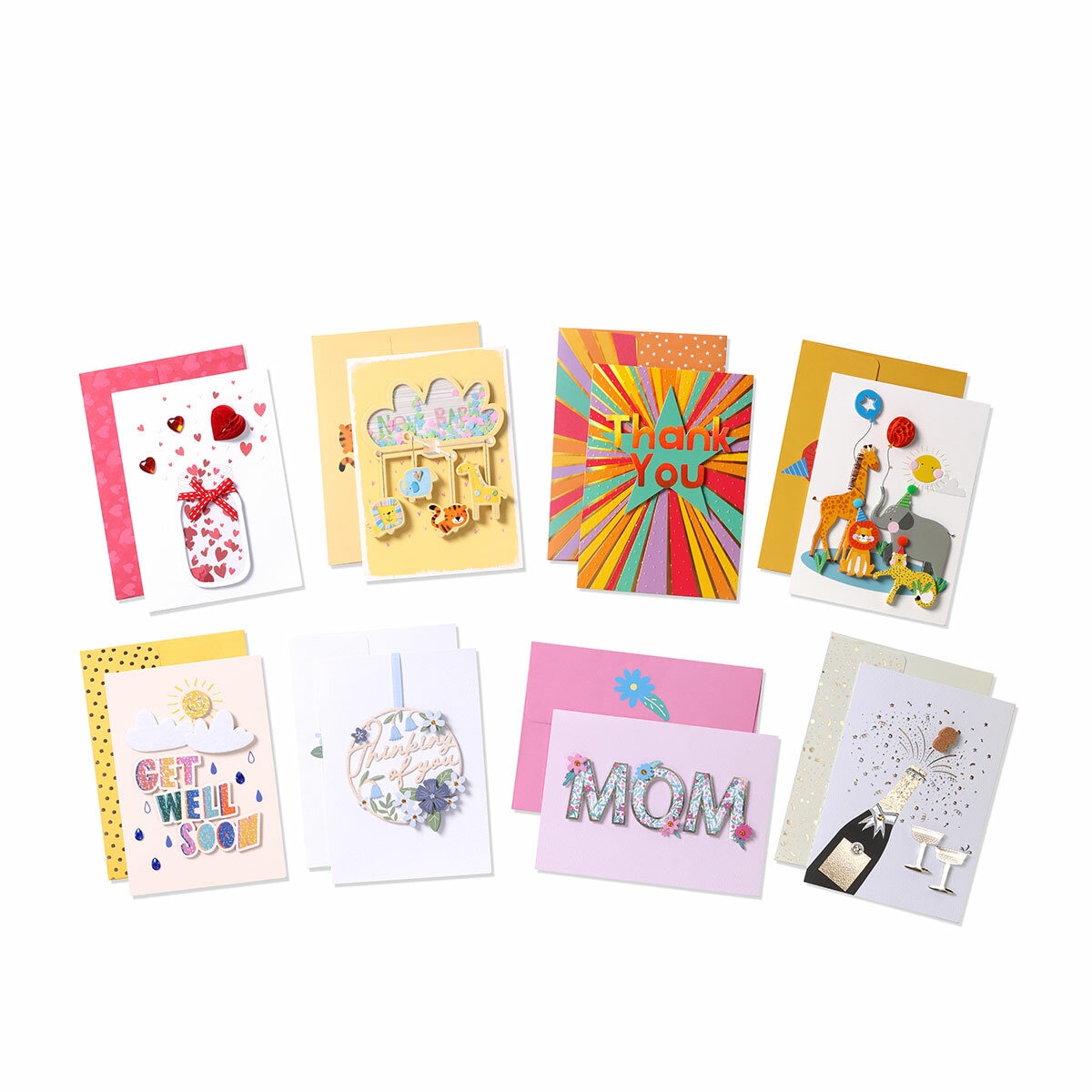 All Occasion Handcrafted Cards - 40 Pack