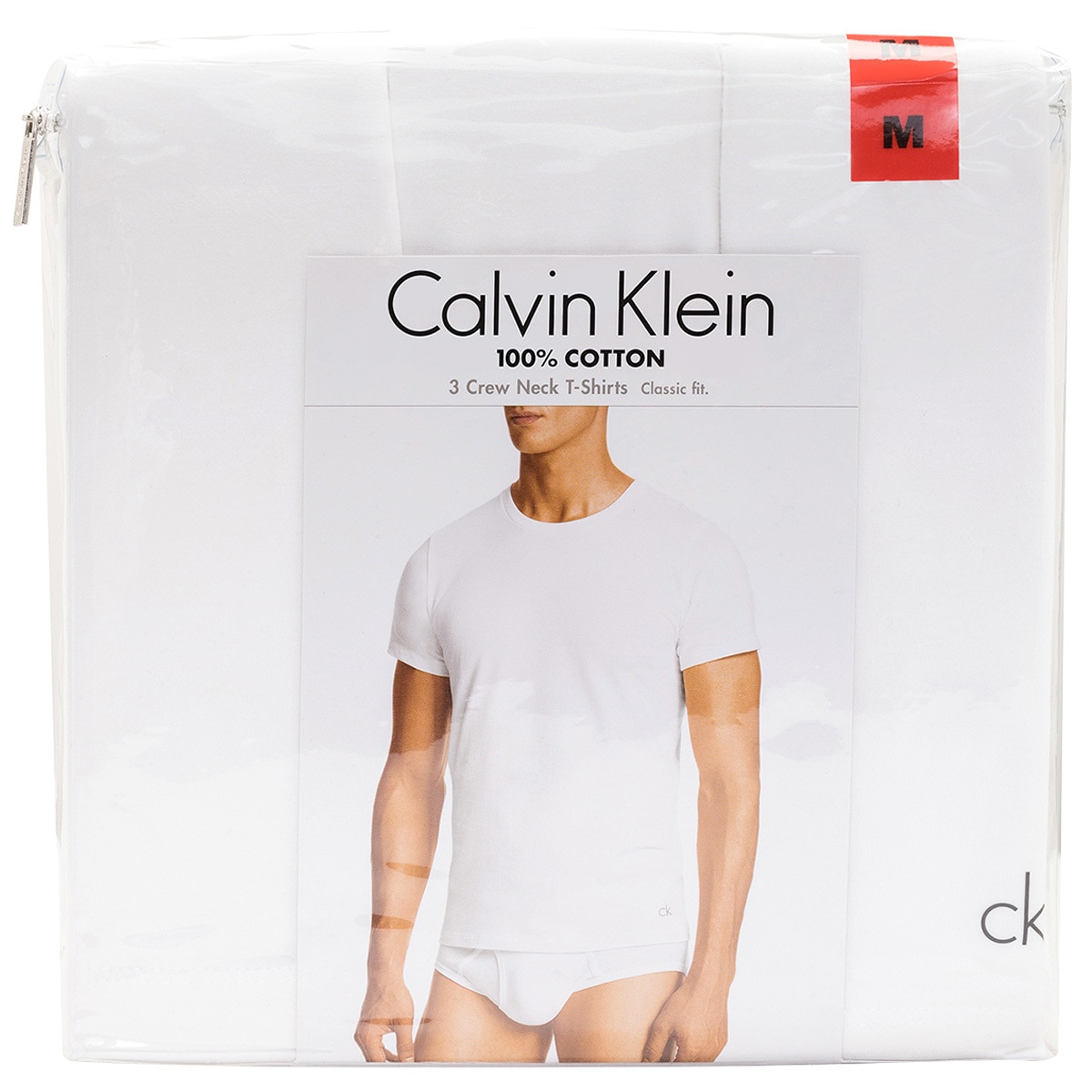 CK Crew Neck 3 Pack Tee - White