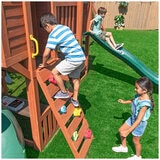 KidKraft Boulder Bluff 2 in 1 Wooden Playcentre and Swing Set