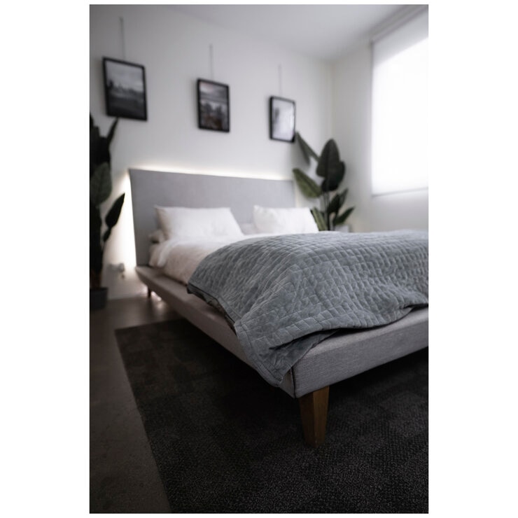 Therapy King Blanket with Cover Space Grey 10kg Therapy King Blanket with Cover Space Grey 10kg