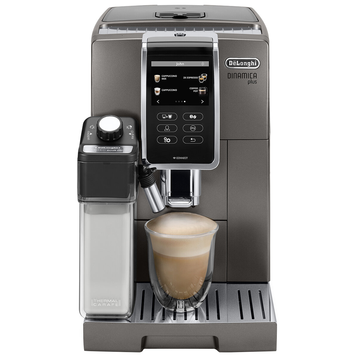 Delonghi Dinamica Plus Titan Coffee Machine ECAM37095T