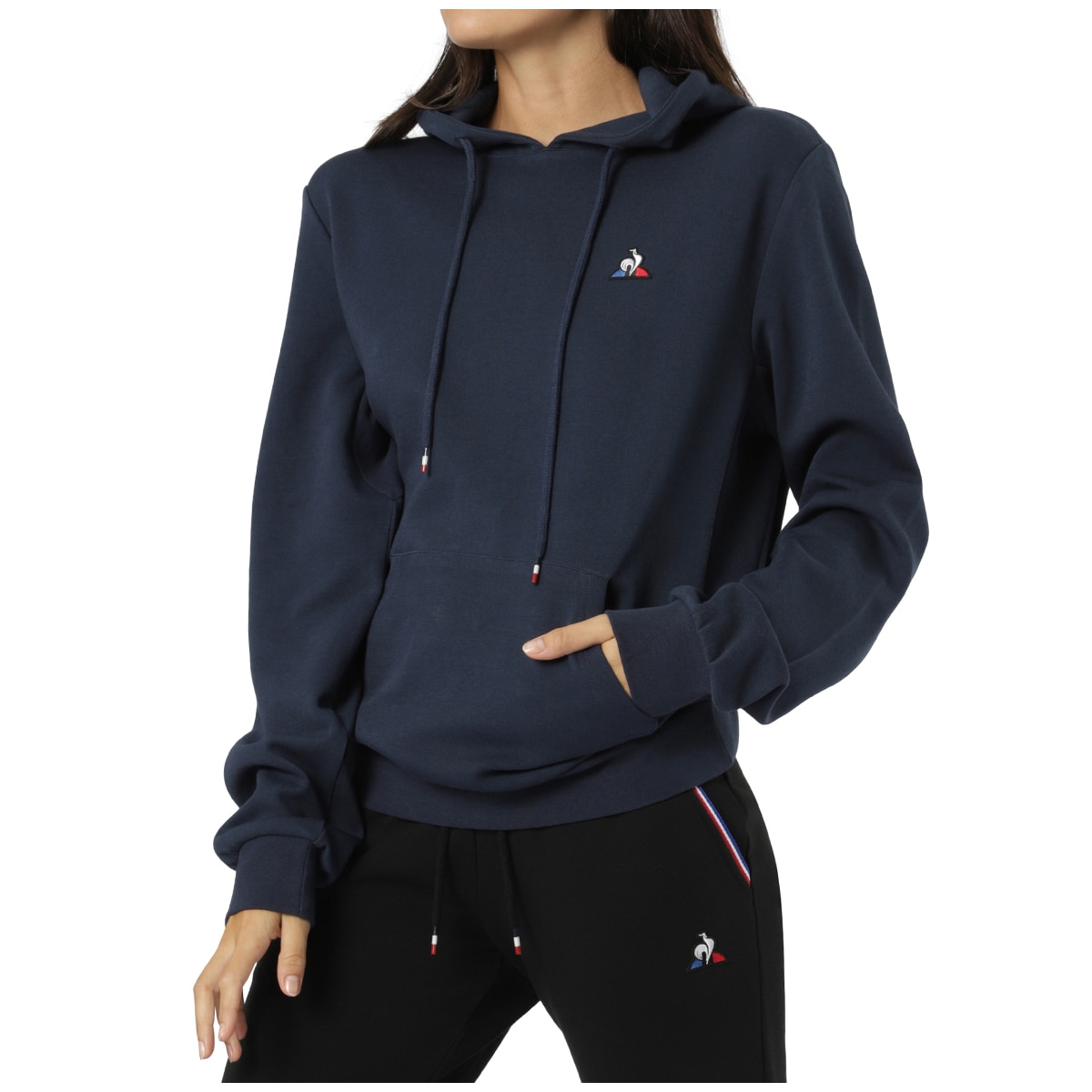 Le Coq Essentiel Hooded Sweater - Dress Blue