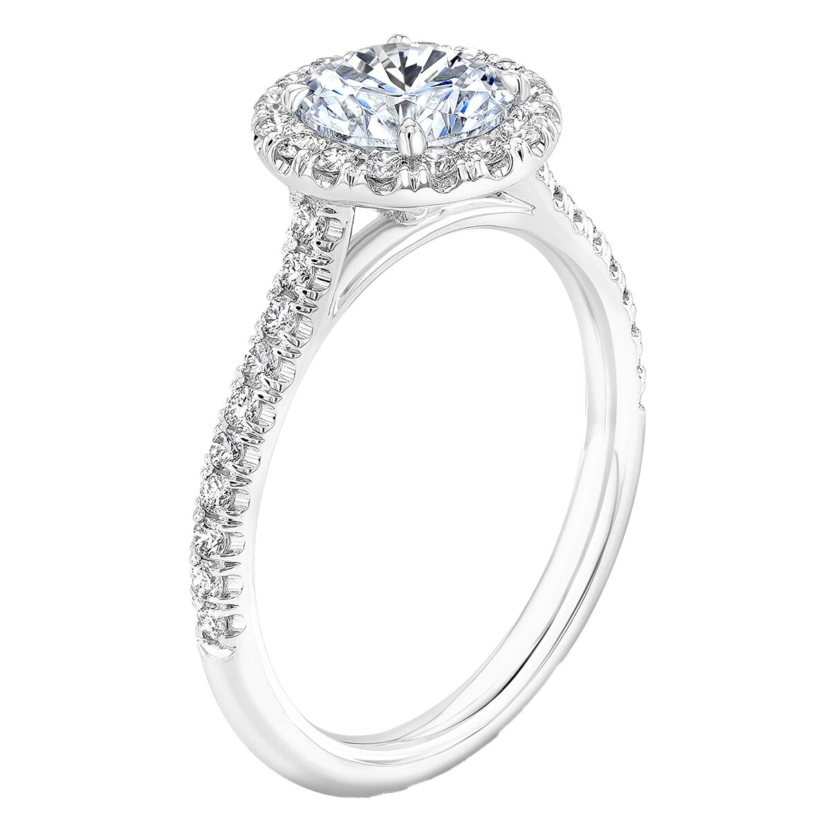 18KT White Gold 1.68ctw Diamod Bridal Set With 1.00ctw Centre