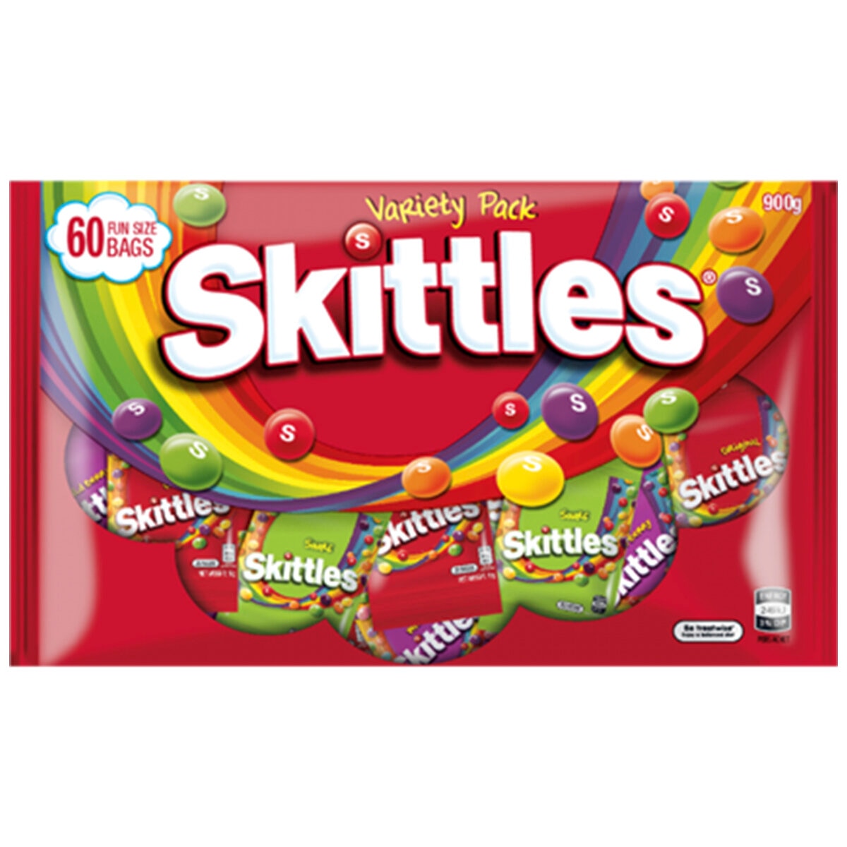 Skittles Variety 60 pack 900g