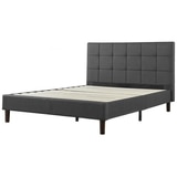 Blackstone Square Platform Bed Grey King (Zinus)