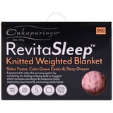 Onkaparinga Knitted Weighted Blanket 6 kg Peach