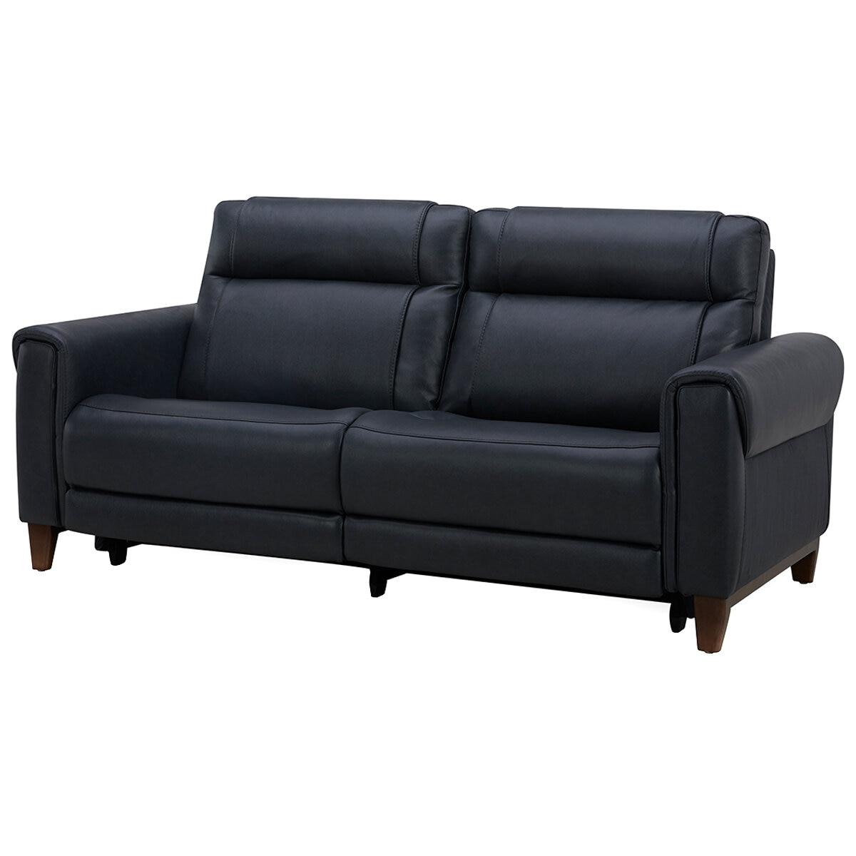 Aiden & Ivy Leather Power Reclining Sofa With Power Headrests