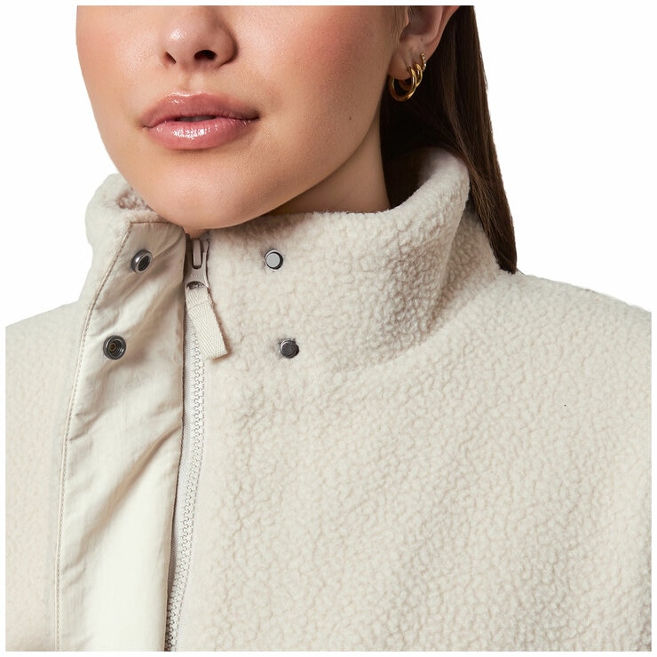 Mondetta Womens Sherpa Full Zip Fleece Jacket