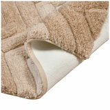 Riviera Homes Chevron Bath Mat 2 Pack Mocha