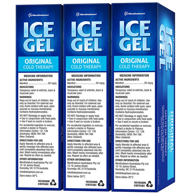Mentholatum Ice Gel 3 x 100g