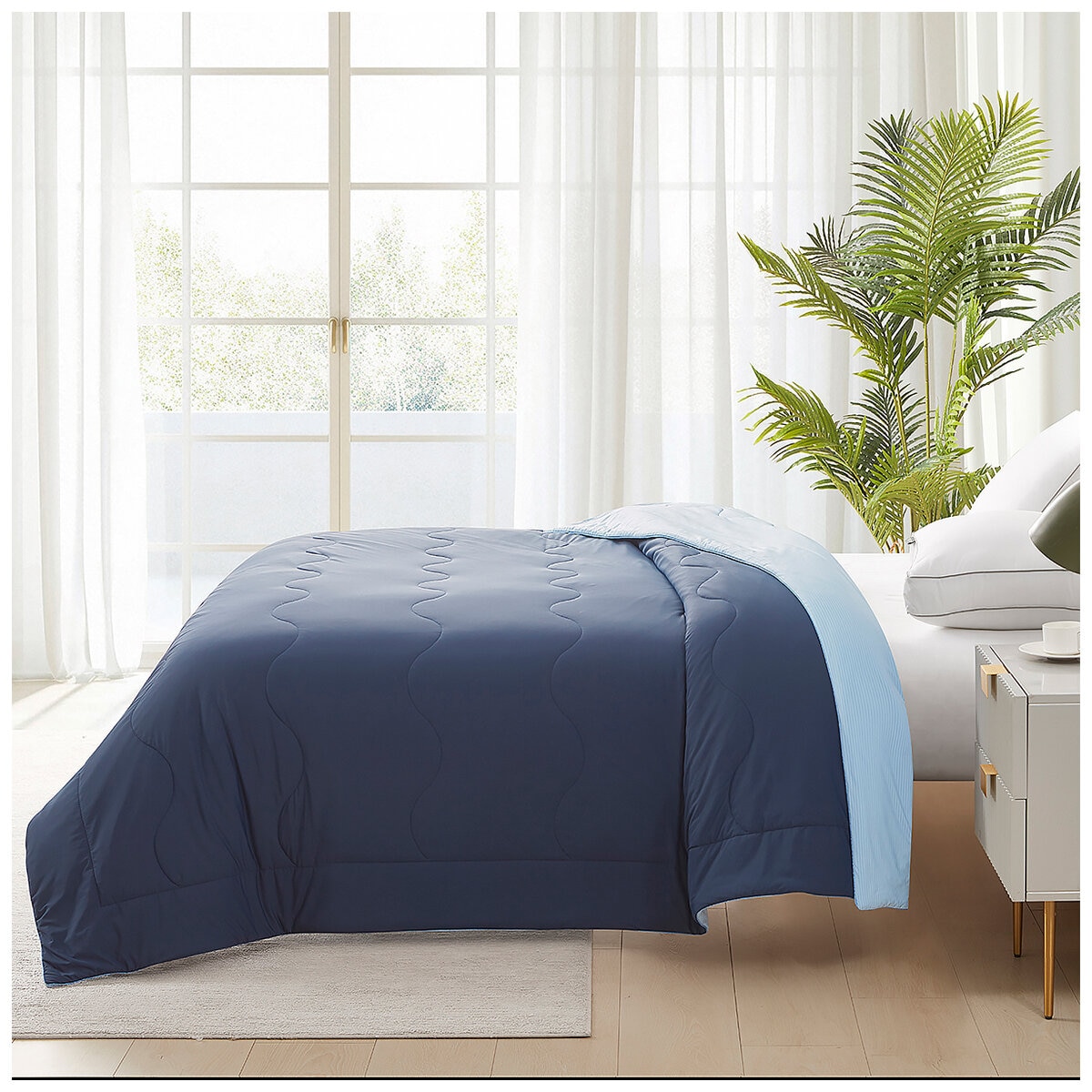 Hotel Grand EternaCool Cooling Comforter King Single Dress Blue