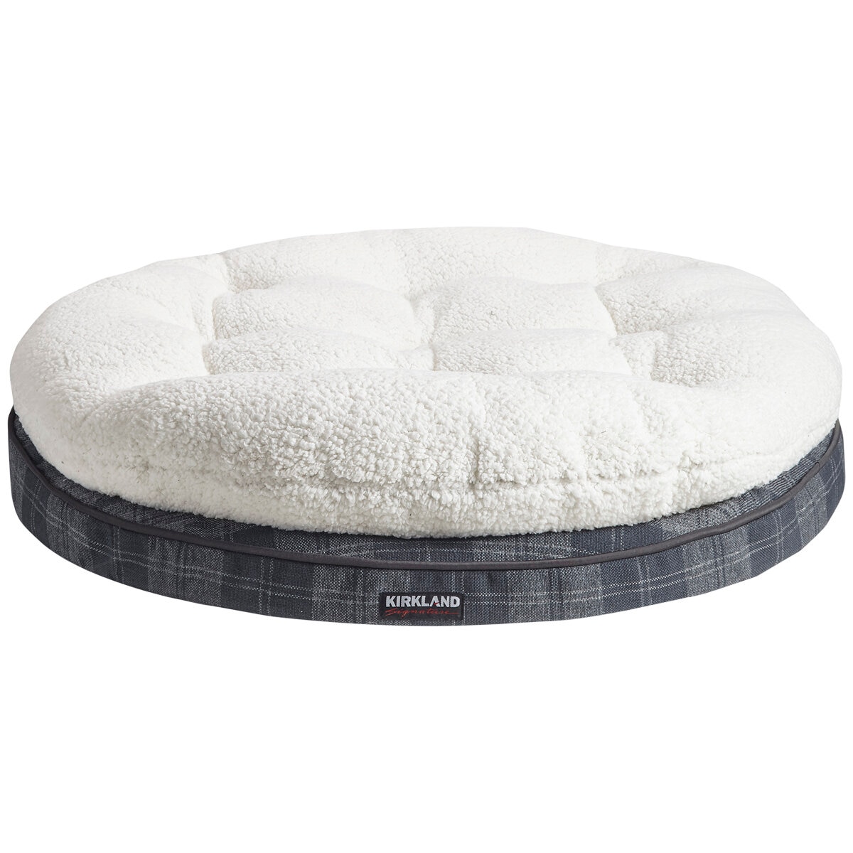 Kirkland Signature Round Pillowtop Othro Dog Bed Blue Grey