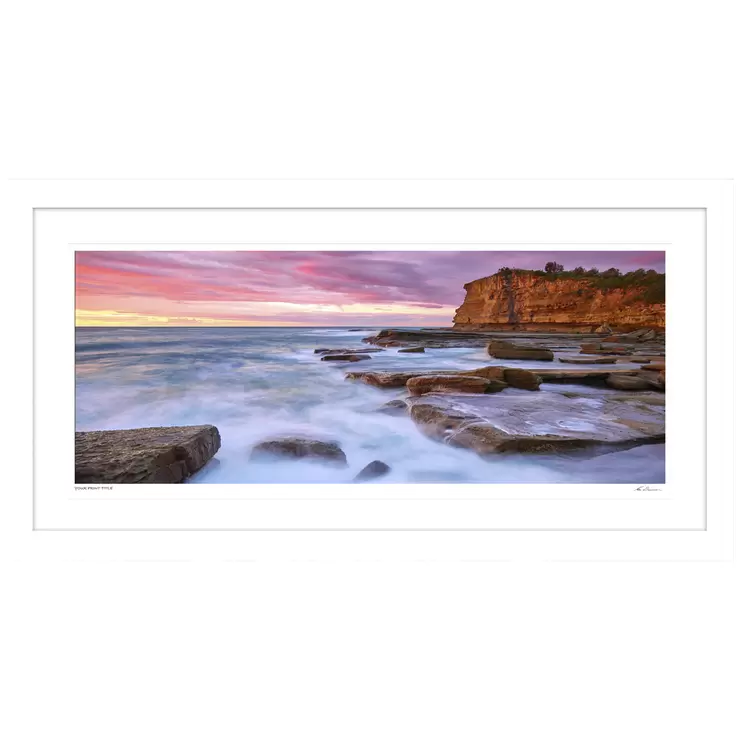 Ken Duncan Terrigal Dawn White Framed Print 161 x 85.8 cm
