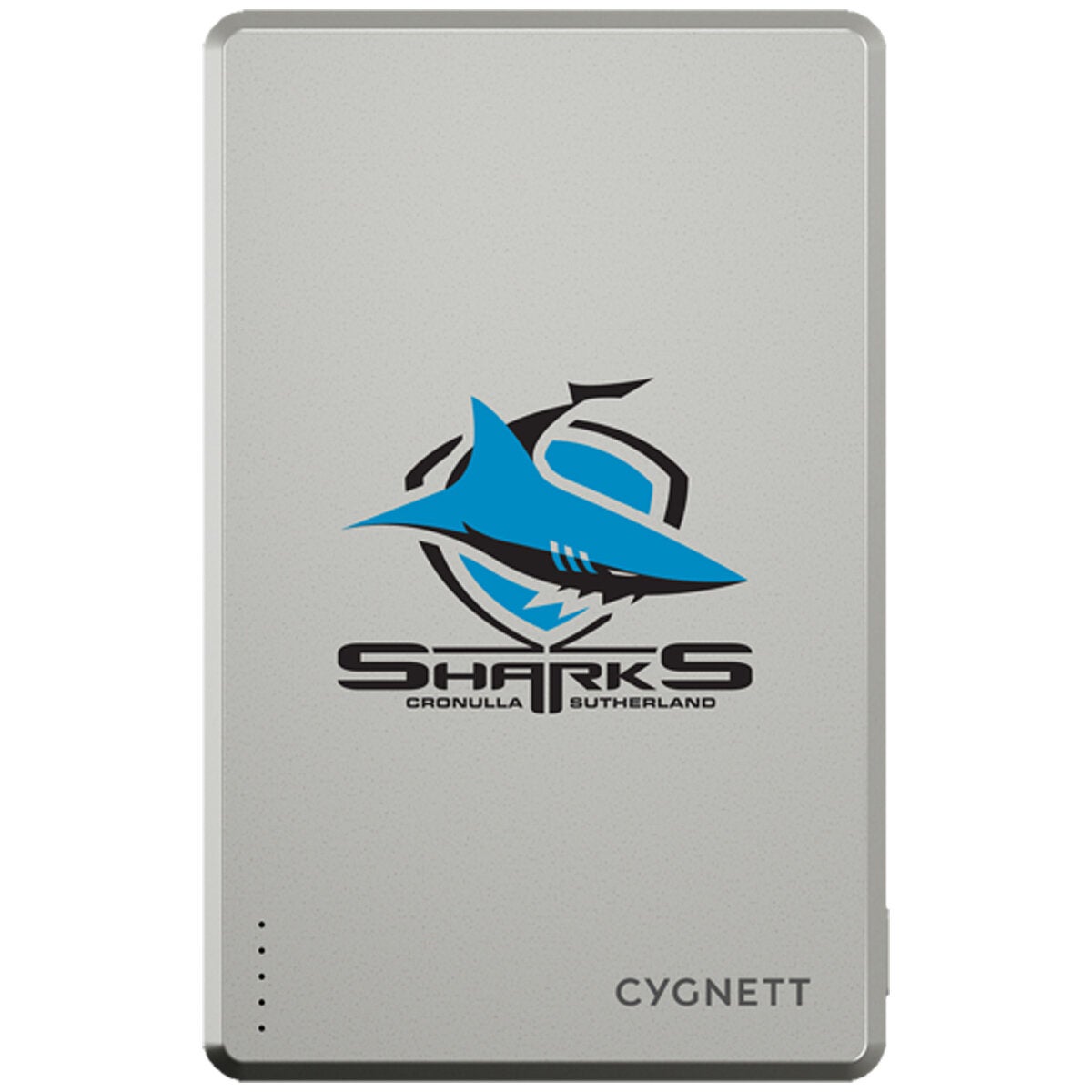 Cygnett NRL 5k Mag Power Bank - Cronulla-Sutherland Sharks CY5824PBCHE Cygnett NRL 5k Mag Power Bank - Cronulla-Sutherland Sharks CY5824PBCHE