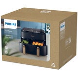 Philips 3000 Series 9L Dual Basket Air Fryer XXL Black NA352/00