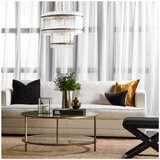 CAFE LIGHTING & LIVING Cocktail Glass Round Coffee Table
