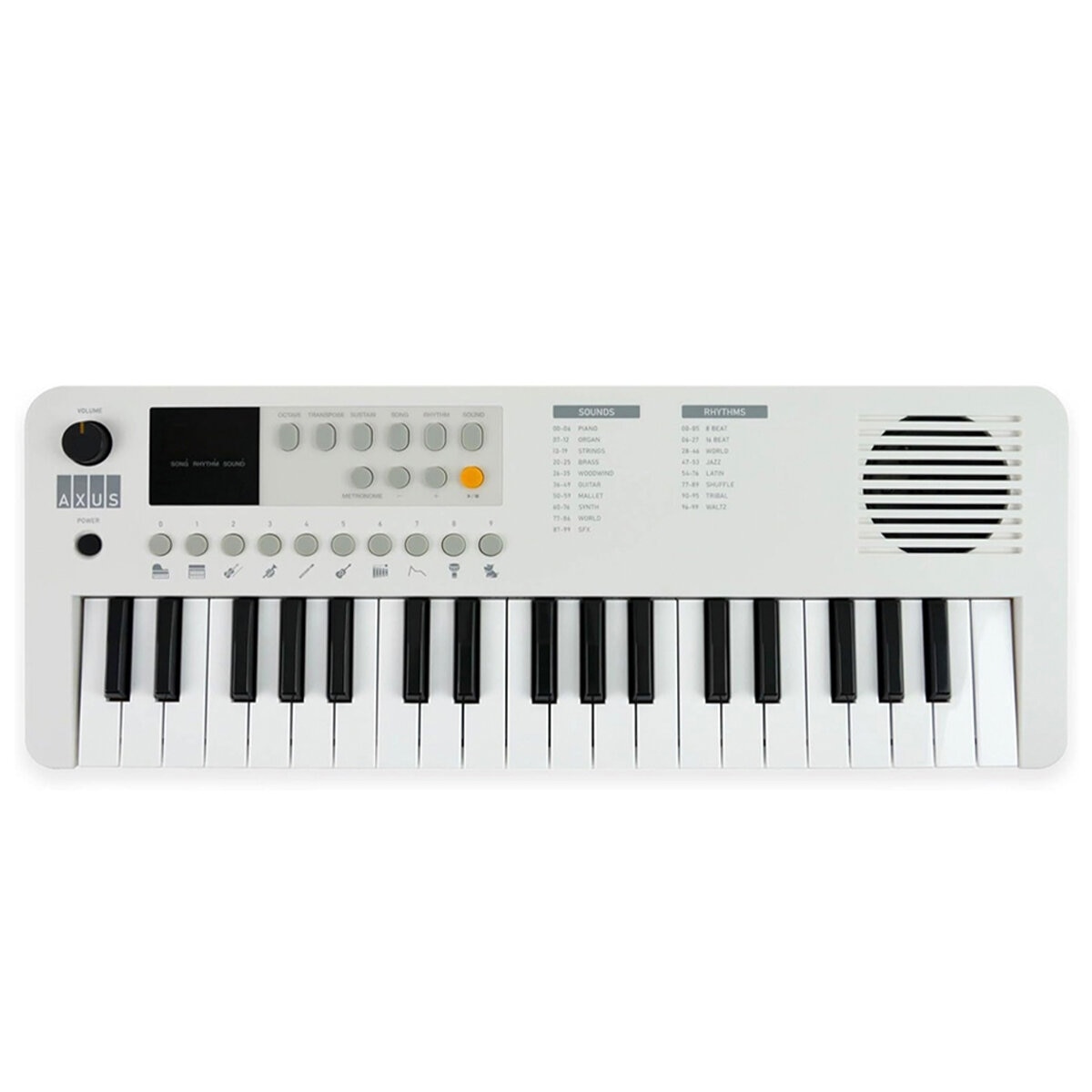 Axus Mini Keyboard 37 Key Keyboard White NM-AXMK37WHII Axus Mini Keyboard 37 Key Keyboard White NM-AXMK37WHII