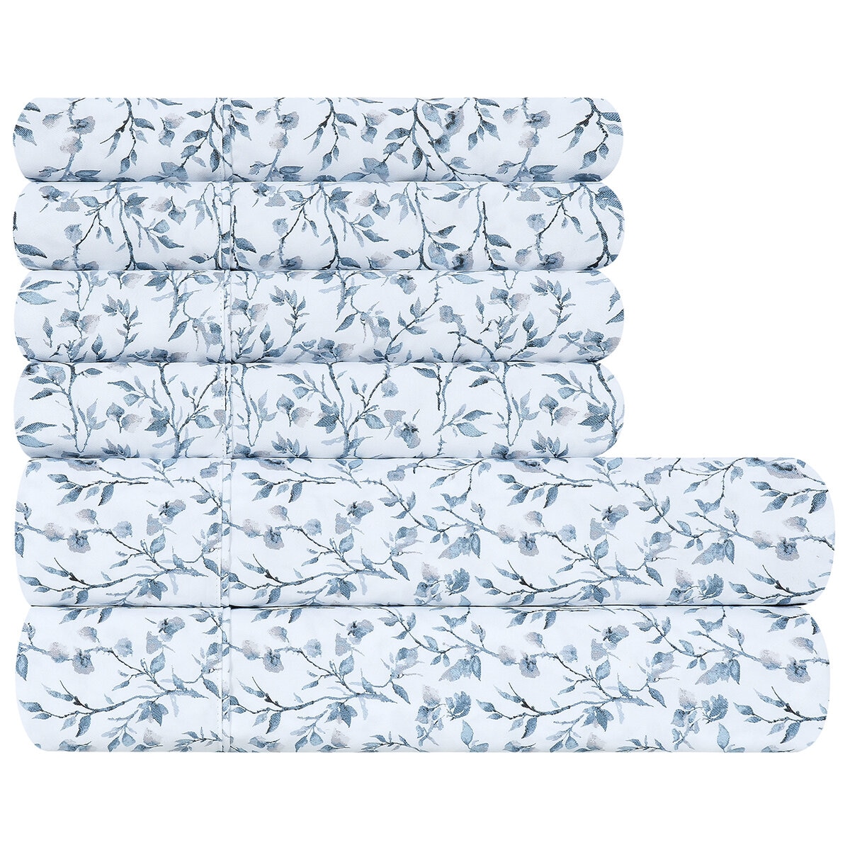 South Point Home Fashions Poly Flannel Sheet Set 6 Piece Queen Branch Song