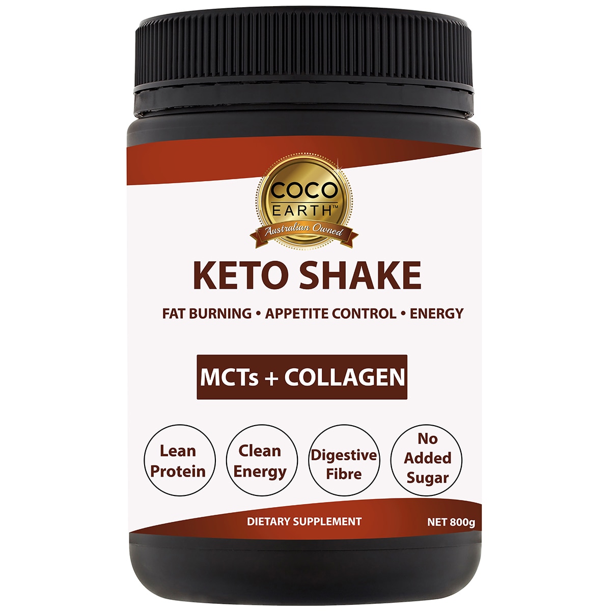 Coco Earth Keto Shake Choclate Flavor 800G