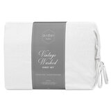 Ardor Boudoir Vintage Washed Sheet Set 4 Piece Queen White