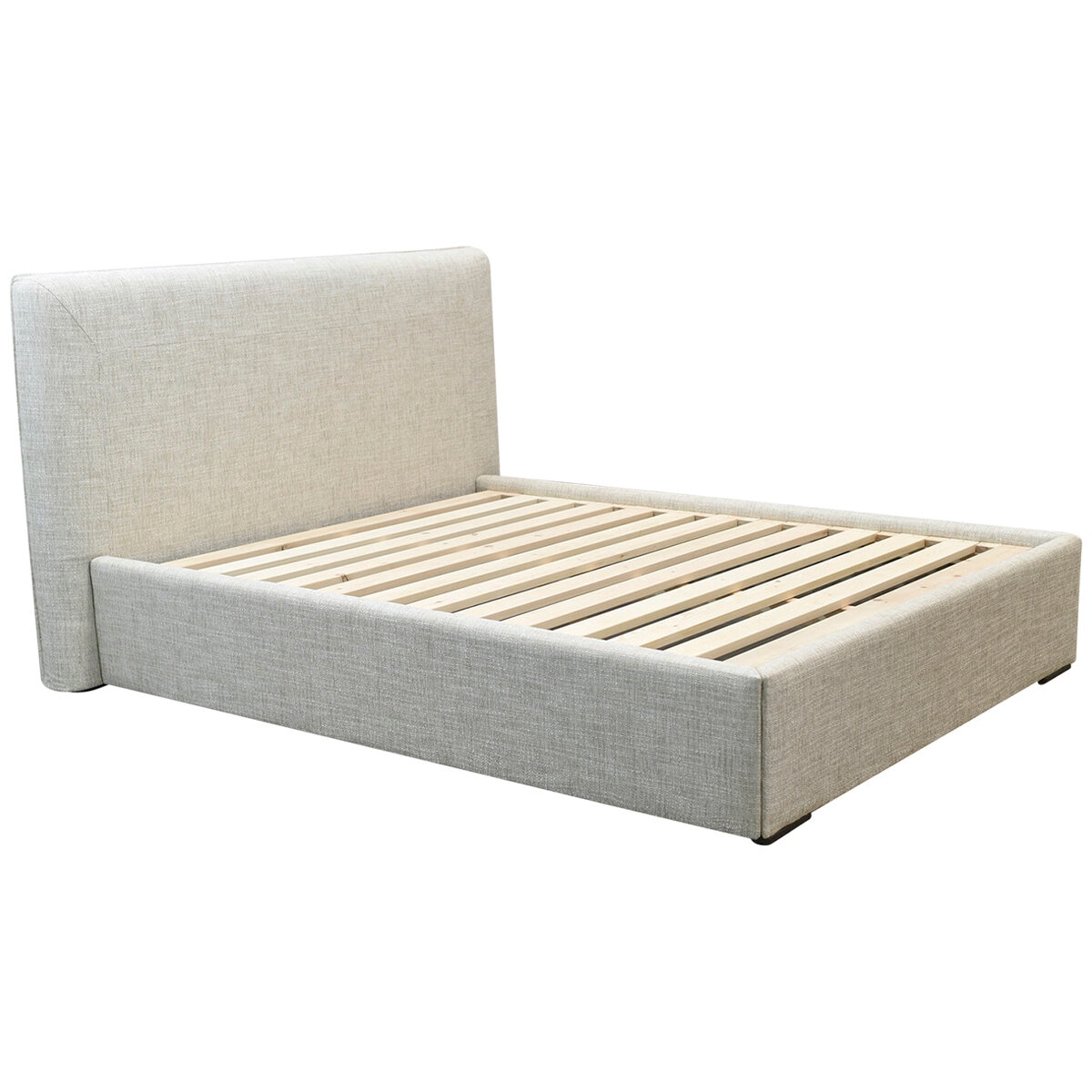 Moran Ora King Bedhead with Encasement and Slats Natural