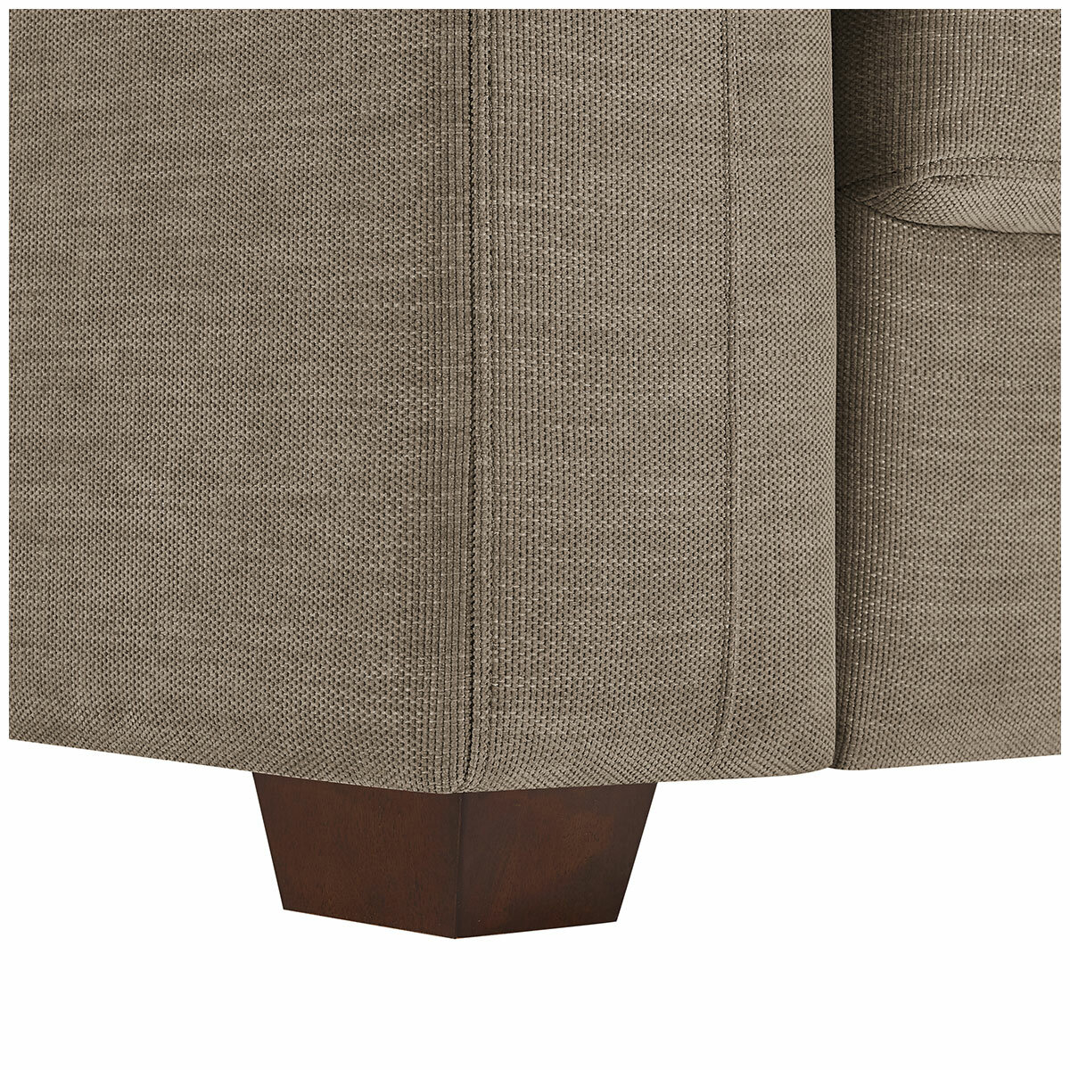 Thomasville Caler 3 Piece Fabric Sectional with Sleeper and Storage Seat