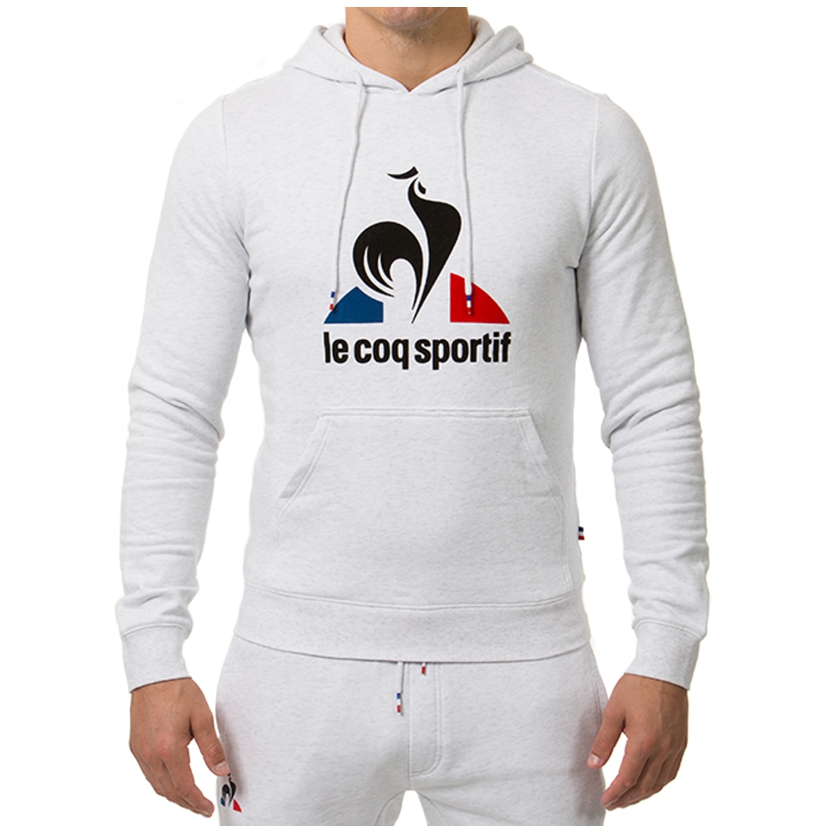 Le coq Labrit Hooded Sweater - Snow Marle
