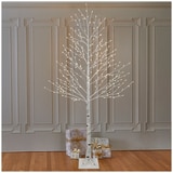 Faux Birch Tree with LED Lights 2.28m