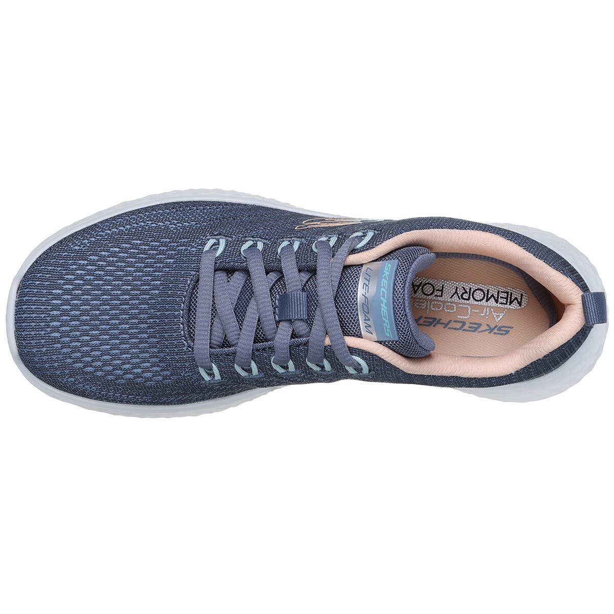 Skechers Woman's Lite Foam Sneaker Light Blue