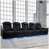 Valencia Home Theatre Tuscany Edition XL 5 Seater Black