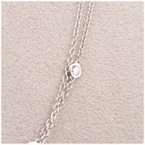 18KT White Gold 1.38ctw Diamond Two Strand Necklace