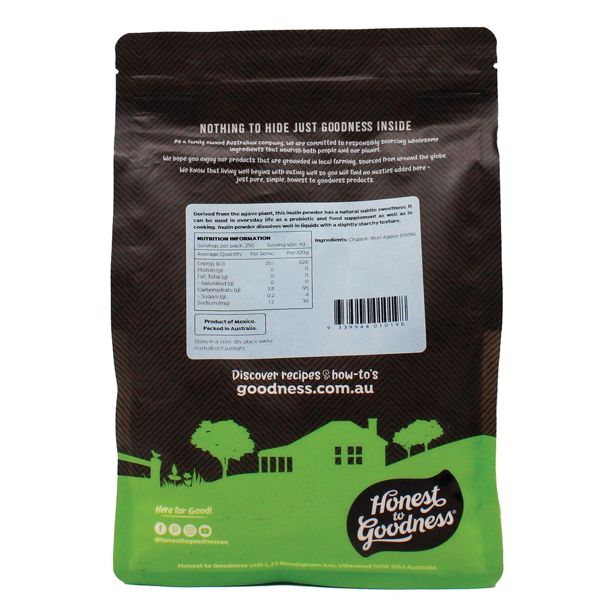 Honest to Goodness Agave Prebiotic Powder 1kg