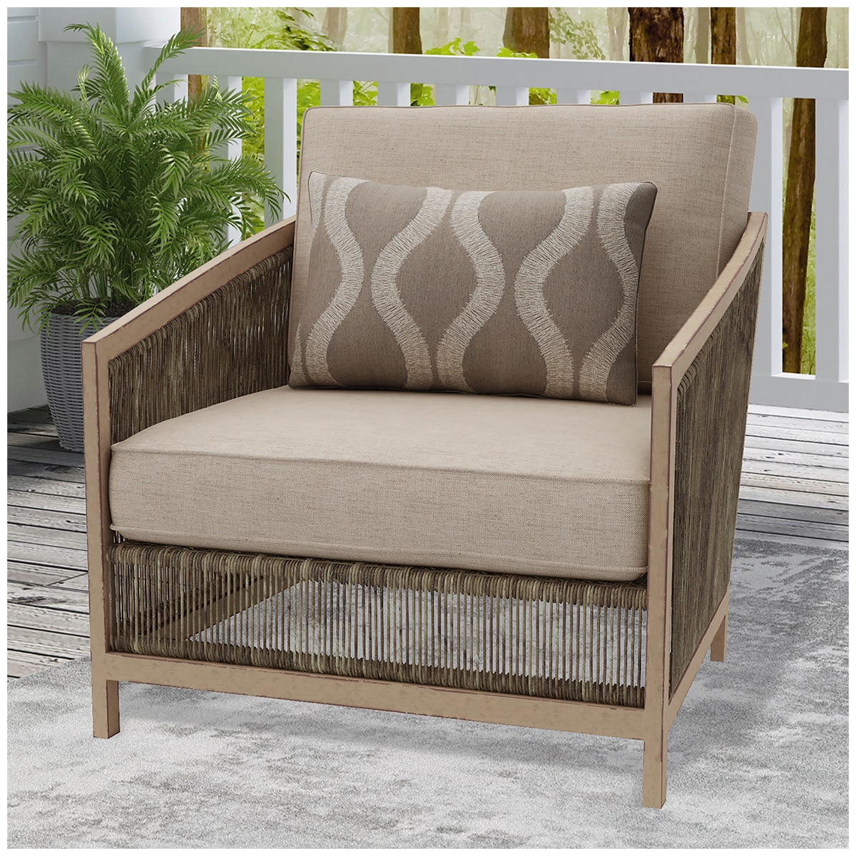 Agio Montreal Woven Seating Set 3pc Beige