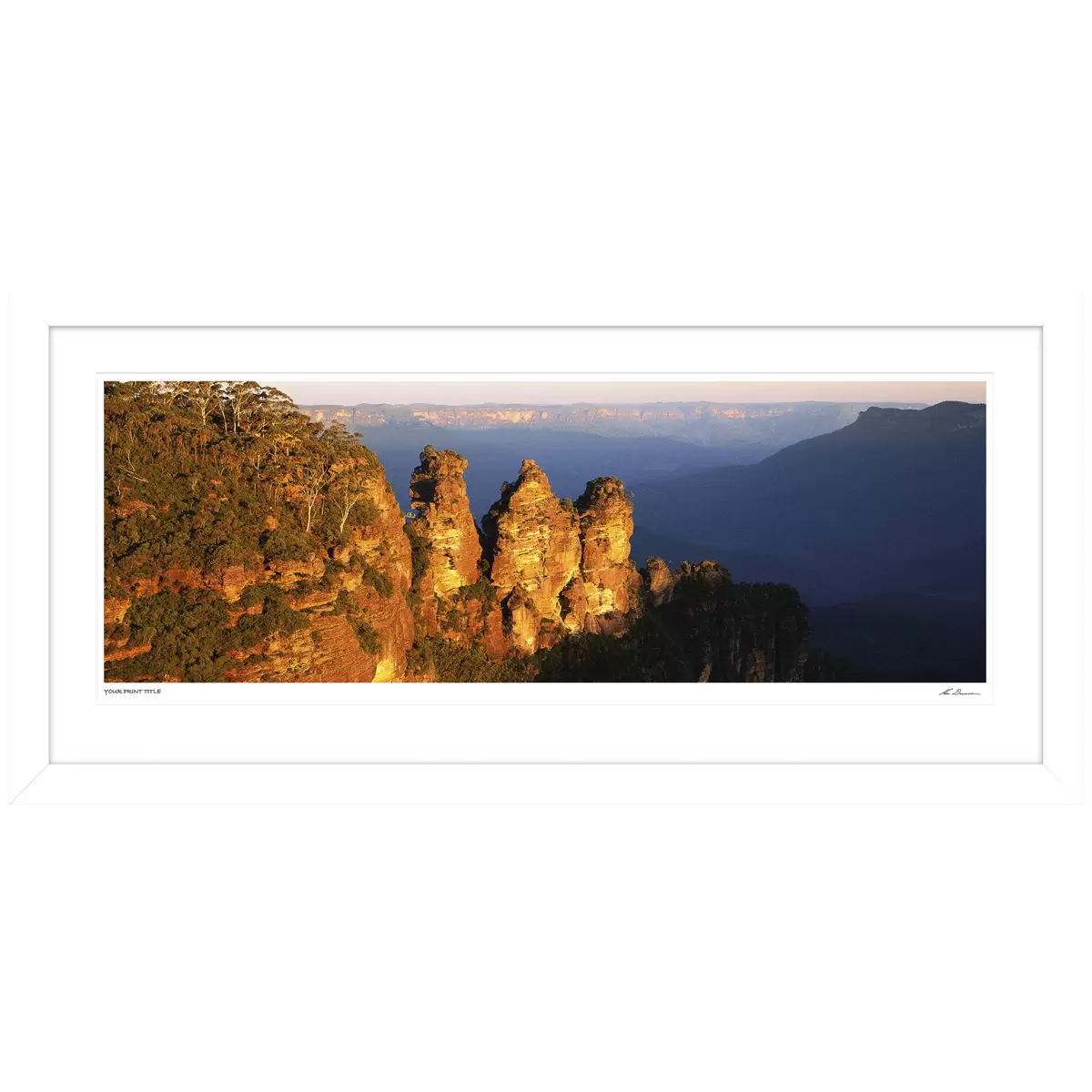 Ken Duncan 50 Inch The Three Sisters, NSW Framed Print