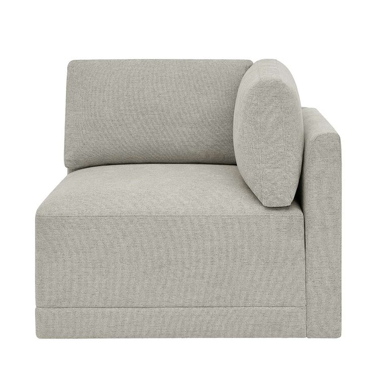 Thomasville 6PC Fabric Modular Sectional with Ottoman Light Grey