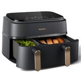 Philips 3000 Series 9L Dual Basket Air Fryer XXL Black NA352/00