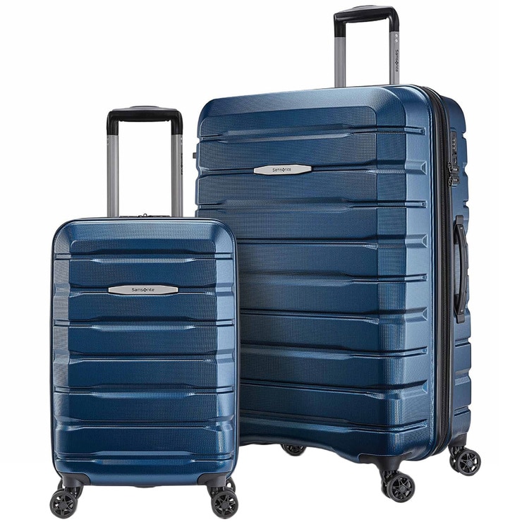 Samsonite Tech Two Hardside Luggage Large & Carry On 2pc Blue | Costco ...