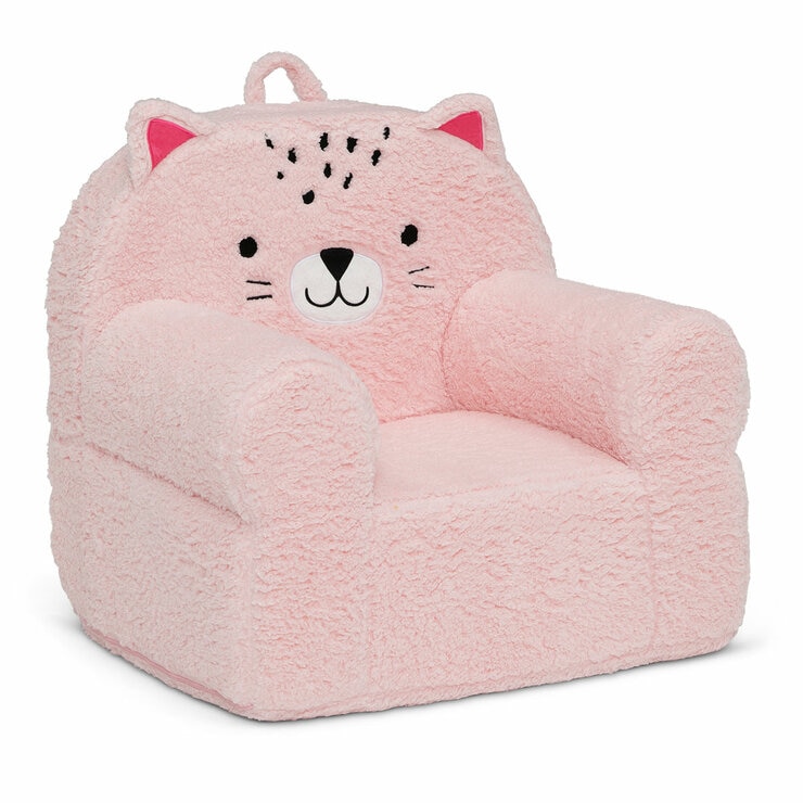 Cozee Kids' Animal Chair with Plush Blanket - Leopard