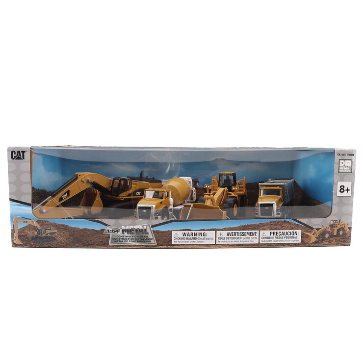 CAT Diecast Trucks 4 Pack